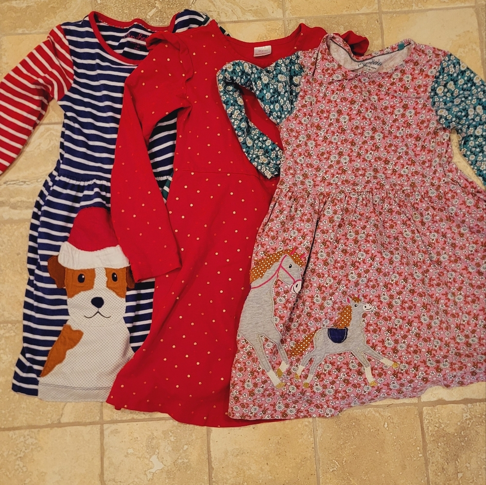 Boden/ Hanna Anderssen bundle of dresses girls 7/8